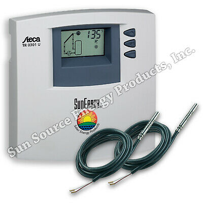 Steca 0301 U / Sunearth Setr 0301u Solar Hot Water Control W/2 Sensors, Cord