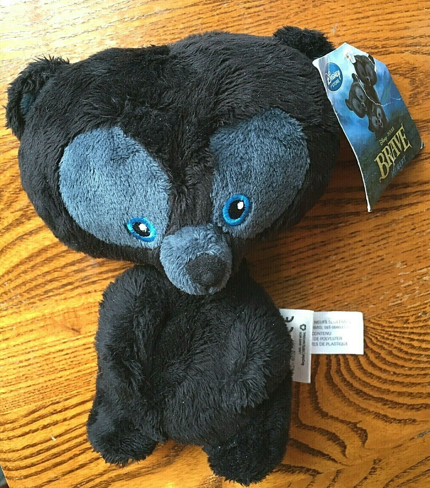 Disney Store Brave Black Bear Cub Boy Brother Plush 7”-hubert-with Tag