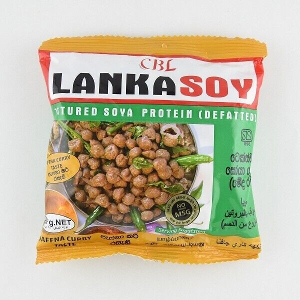 Cbl Lankasoy Soya Meat Jaffna Curry Flavour Textured 90g High Quality Sealed