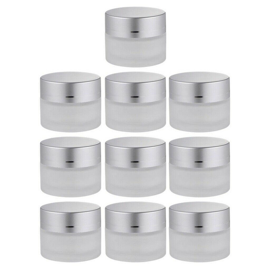 Portable Sub-packing Frosted Glass Cosmetics Jars Cream Jars Makeup Container