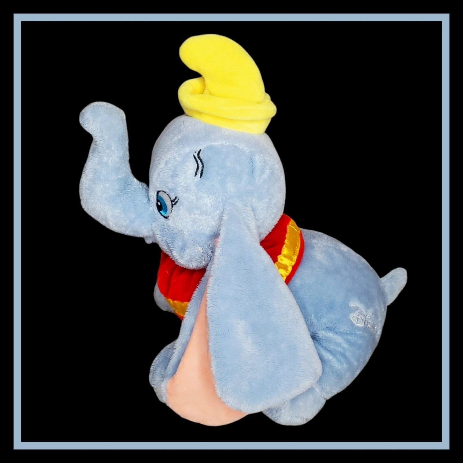 Genuine Disney Dumbo The Elephant Plush Stuffed Animal, Big Ears & Hat
