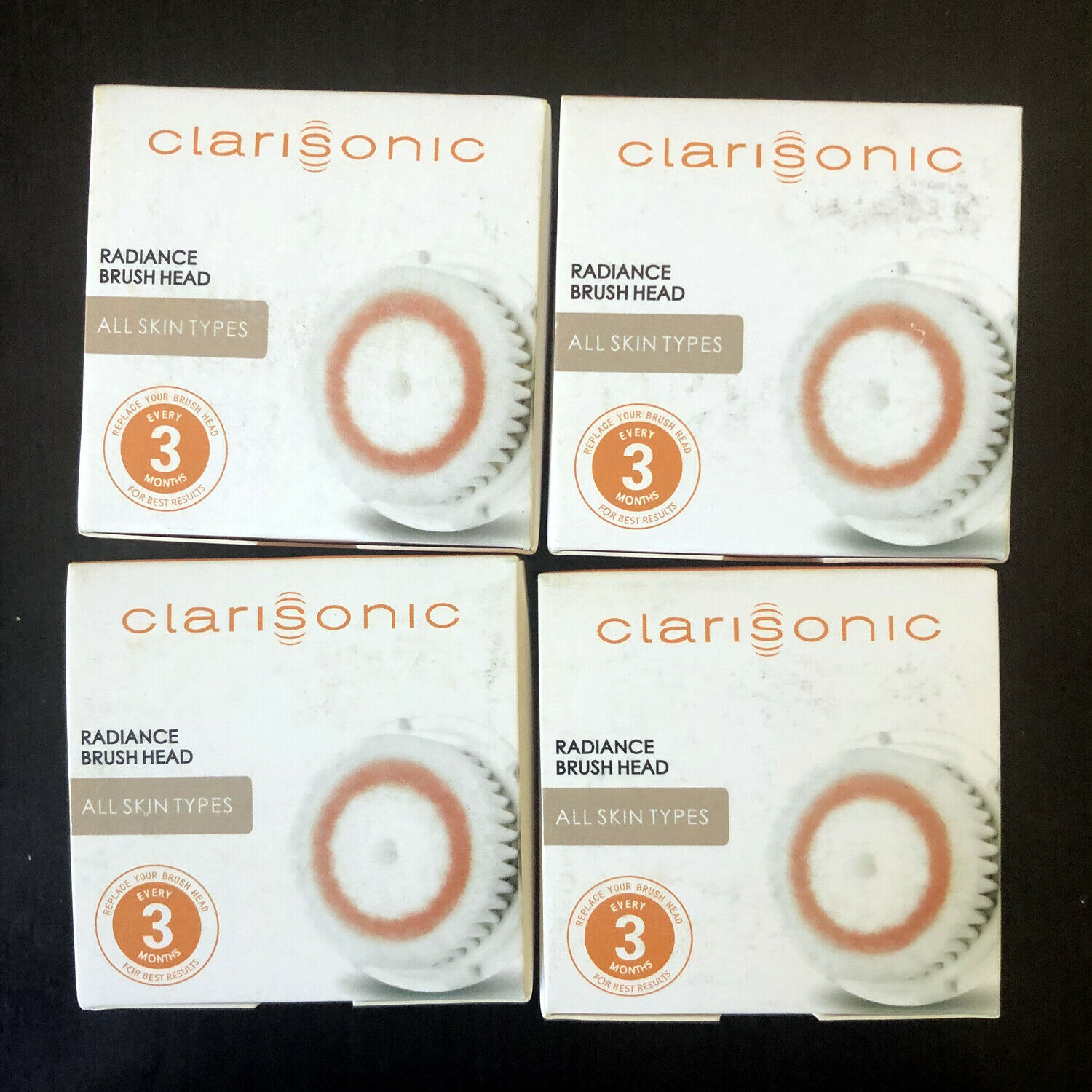 4 Pk Clarisonic Radiance Cleansing Replacement Brush Heads Free Shipping